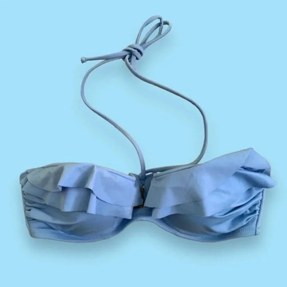 Victoria's Secret Cutout Ruffle  Bikini Top - Picture 4 of 5